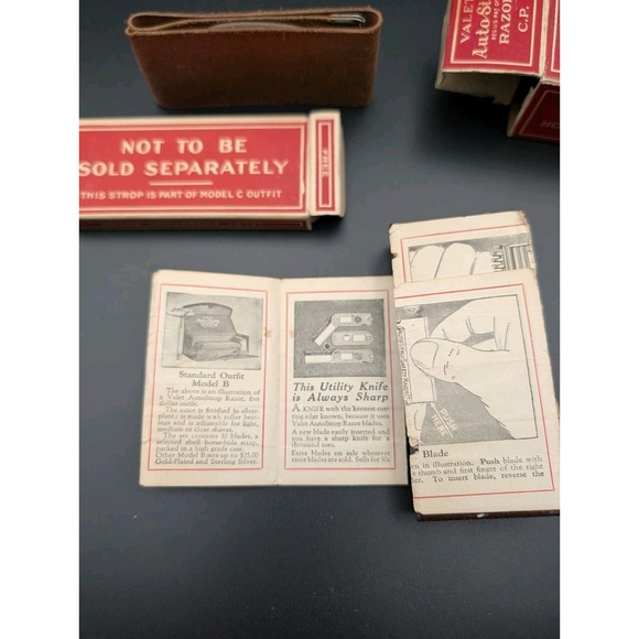 Vintage Valet AutoStrop Razor Set w/ Orig. Box & Strap - Picture 9 of 12